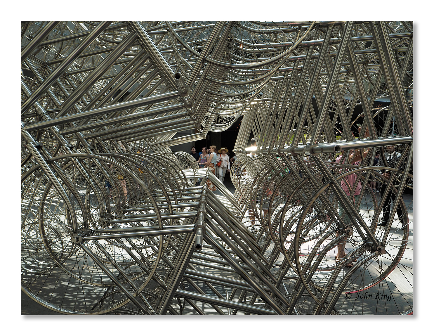 Ai Wei Wei sculpture at the National Gallery of Victoria