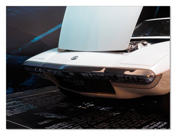 Holden concept car, white coupe