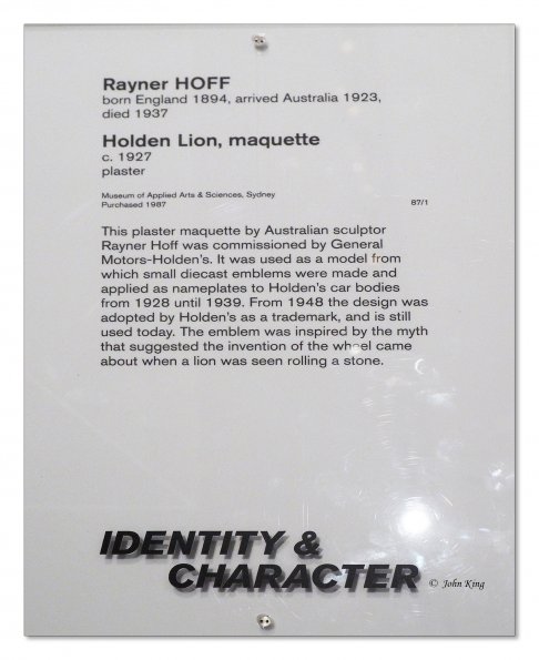 Holden Lion, plaster maquette