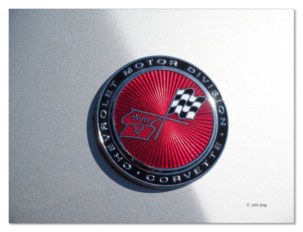 Chevrolet Corvette bonnet emblem