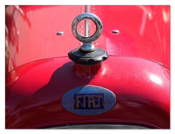 Fiat radiator sight glass and bonnet emblem