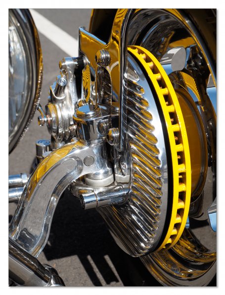 Ford hot rod brake detail