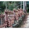 View the image: Iron fence at Montsalvat Artists' Community