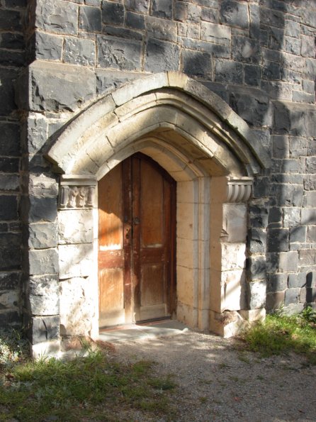 Stone doorway at Montsalvat Artists' Community