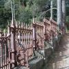 View the image: Iron fence at Montsalvat Artists' Community