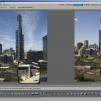 View the image: Eureka Tower through window comparison